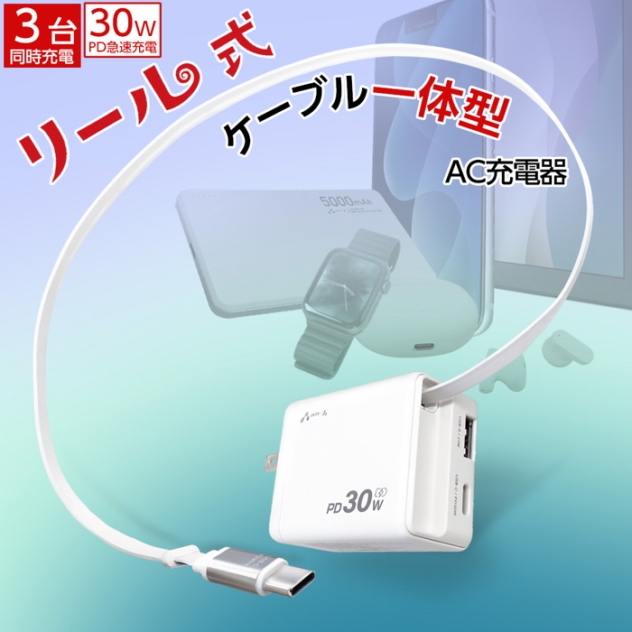 iPad Air 第3世代 ACアダプタ・コード付き サンワダイレクト本店 サンワサプライ【オフィス・PC周辺通販】
