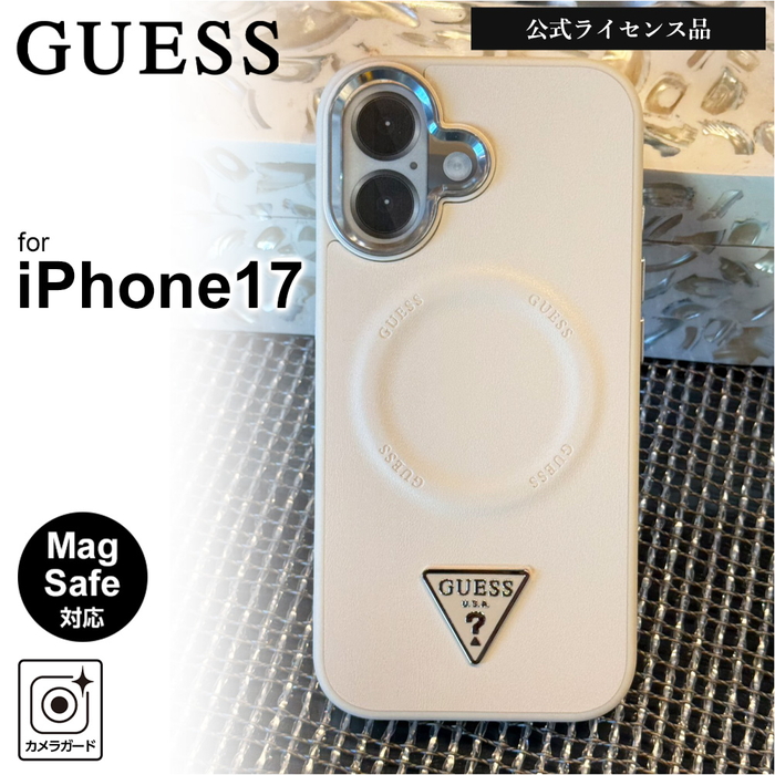 iPhone 17 ケース ゲス おしゃれ iPhone17 アイフォン17 MagSafe 公式