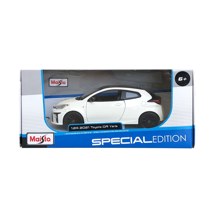 ミニカー 完成品 1/24 トヨタ GR ヤリス 2021 ホワイト TOYOTA 人気 車