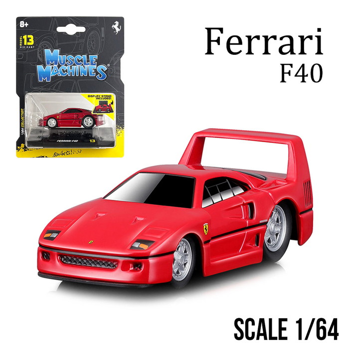F40 GTE 1995 赤　1/64 ミニカー F40 GTE 1995 赤 1/64 ミニカー Kyosho 1/64 FERRARI F40 GTE