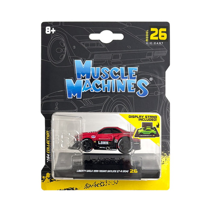 1/64 Liberty Walk 1999 ニッサン スカイライン GT-R R34 (レッド