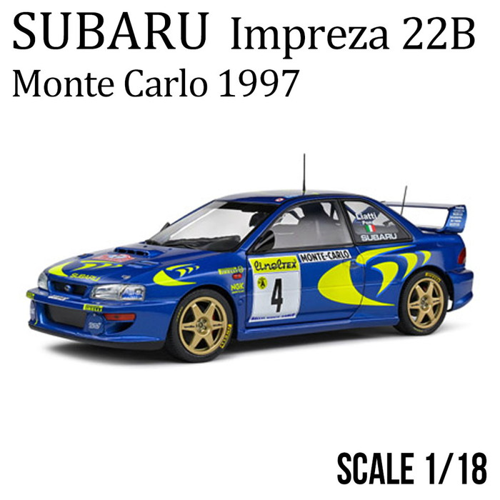 ミニカー 完成品 1/18 スバル インプレッサ 22B モンテカルロラリー
