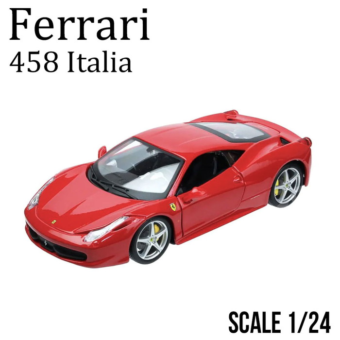 ミニカー 1/24 フェラーリ 458 イタリア レッド : エアージェイYahoo