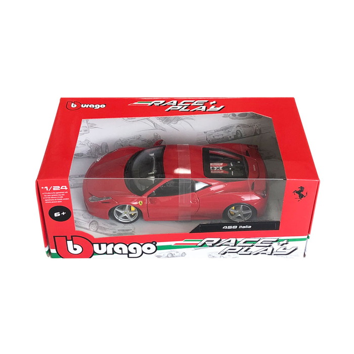 ミニカー 1/24 フェラーリ 458 イタリア レッド : エアージェイYahoo