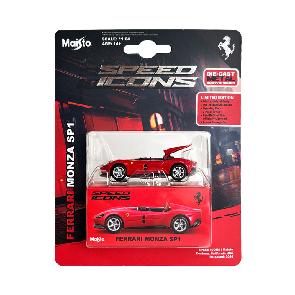 1/64 フェラーリ モンツァ SP1 レッド ミニカー ダイキャストモデル