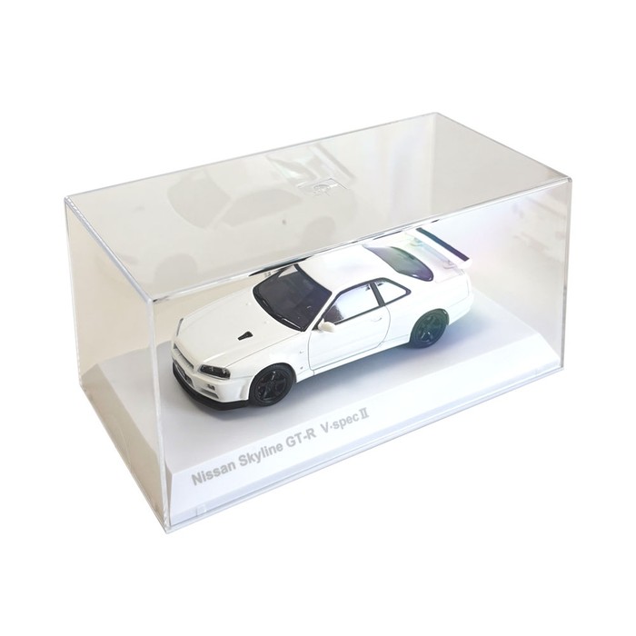 日産 ミニカー 1/43 スカイライン R34 GT-R スポーツカー ホワイト