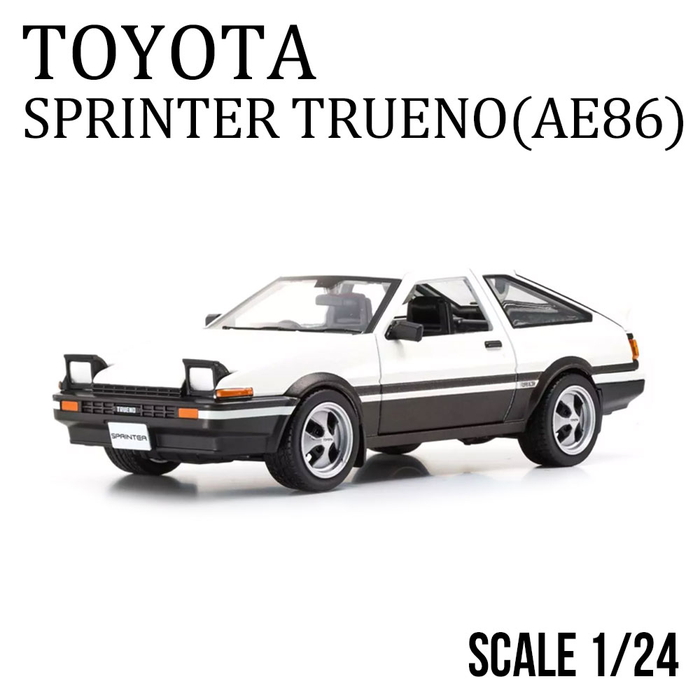 トヨタ ミニカー 1/24 スプリンタートレノ スポーツカー ホワイト