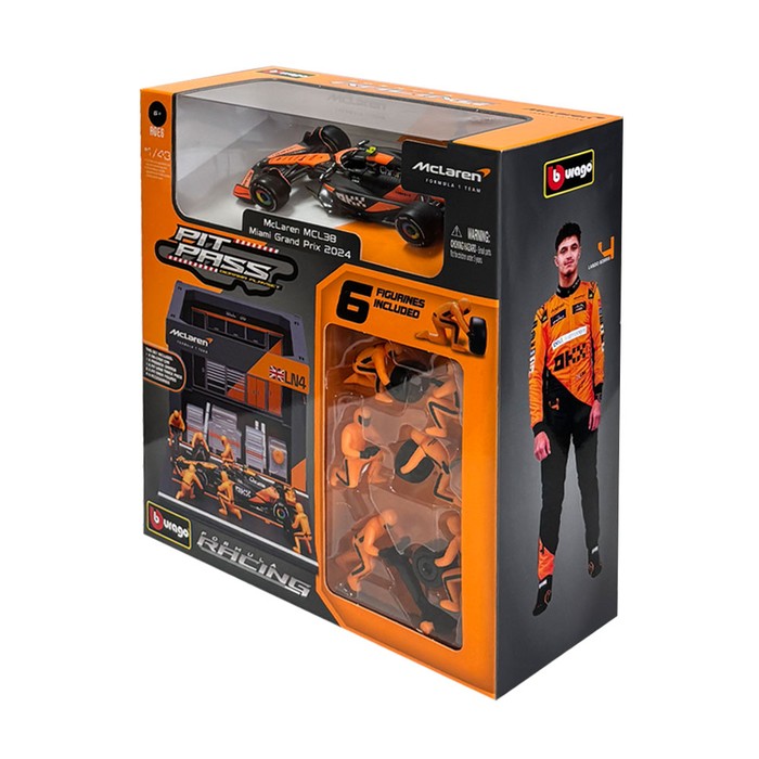 マクラーレン ミニカー 1/43 ジオラマ スポーツカー F1 MCL38 チーム