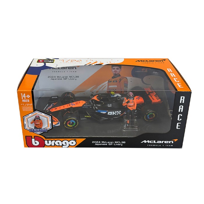 マクラーレン ミニカー 1/24 ドライバー付き スポーツカー F1 チーム