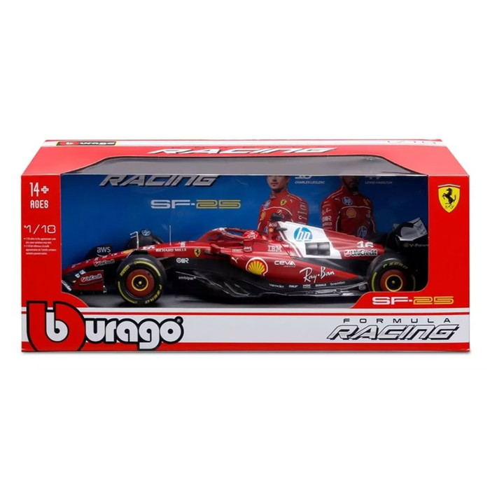 フェラーリ ミニカー 1/18 C.ルクレール ドライバー付き F1 スポーツ