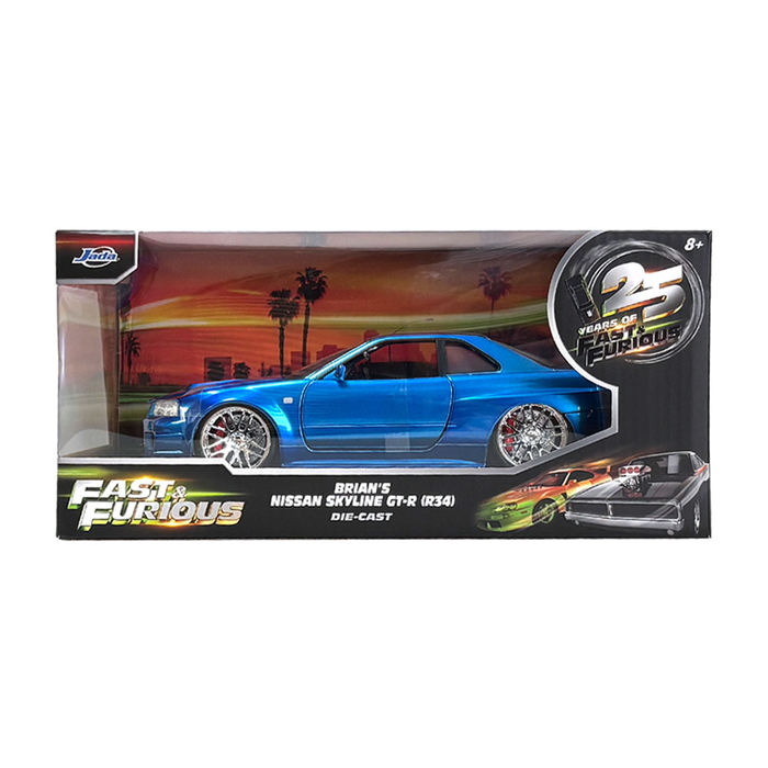 日産 ミニカー 1/24 ワイルドスピード スカイライン GT-R スポーツカー