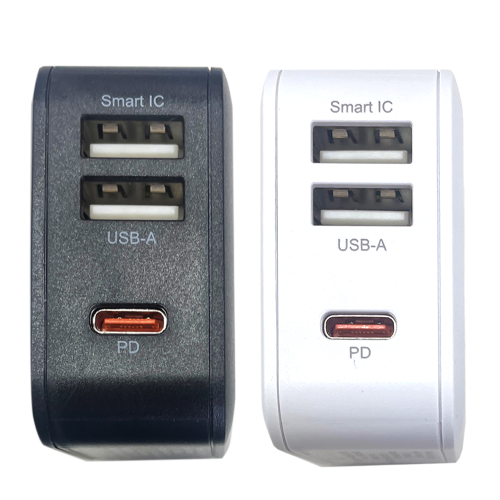 スマホAC充電器 USBポート付きAC充電器 ACアダプタ Type-AポートType-Cポート スマートIC搭載