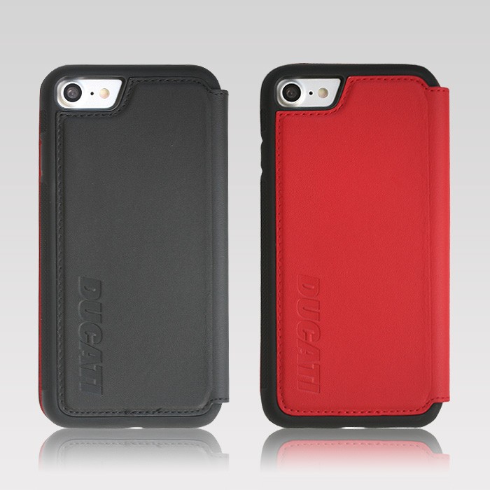 DUCATI（ドゥカティ） iPhone7 ケース 手帳型 本革 アイフォン7ケース