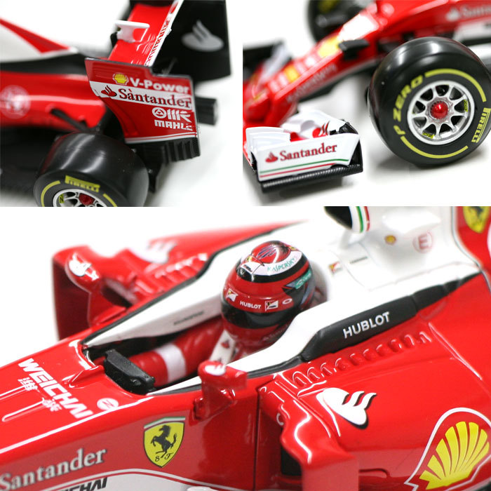 ミニカー 1/18 フェラーリ SF16-H ブラーゴ Bburago F1 セバスチャン 