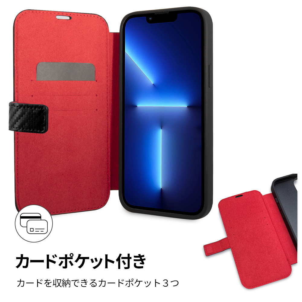 Ferrari（フェラーリ） iPhone 14 ケース 手帳型ケース iPhone13