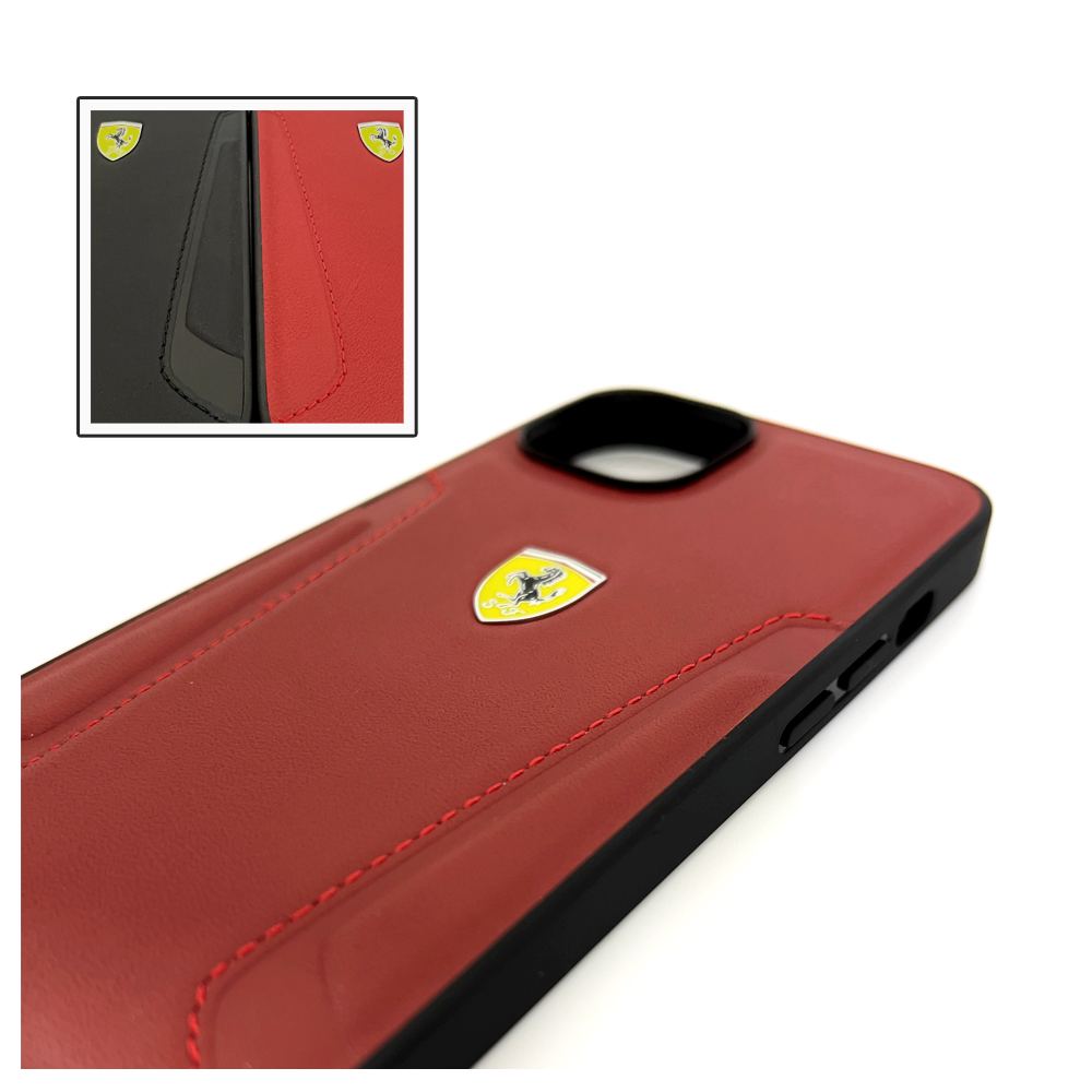 ❤️新品★フェラーリ iphone4用ハードケース レッドFerrari赤カバー Ferrari（フェラーリ） iPhone 14 ケース レザー iPhone14Plus