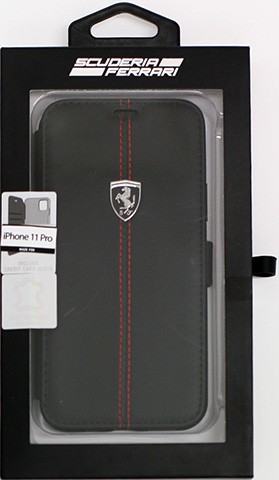 iPhone用手帳型ケース 黒ブラックフェラガモ iphone 11 pro