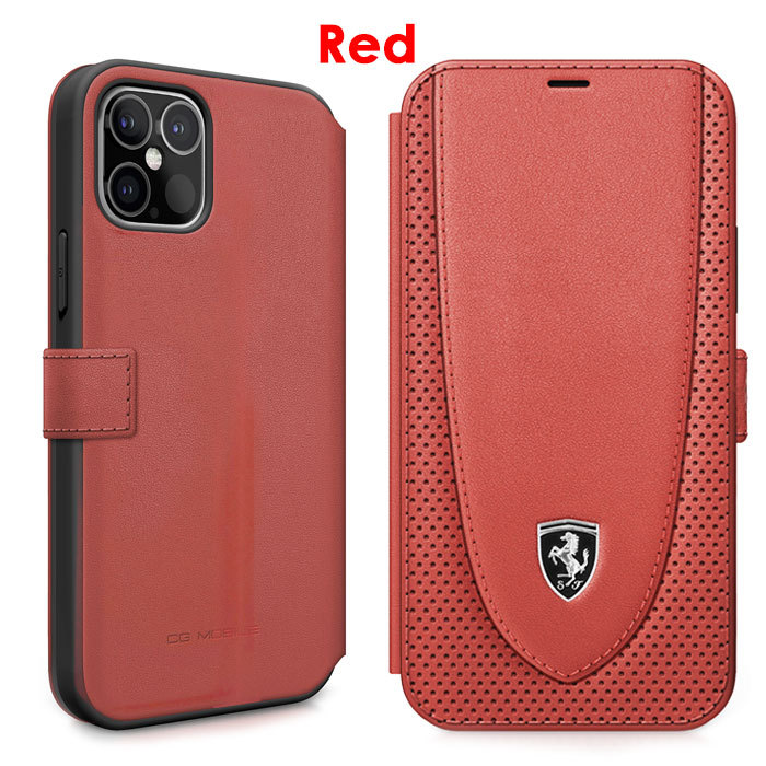Ferrari（フェラーリ） iPhone 12 ケース 手帳型 本革 iPhone12mini