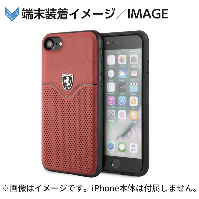 Ferrari（フェラーリ） iPhone SE2 ケース 本革 第2世代 iPhone8