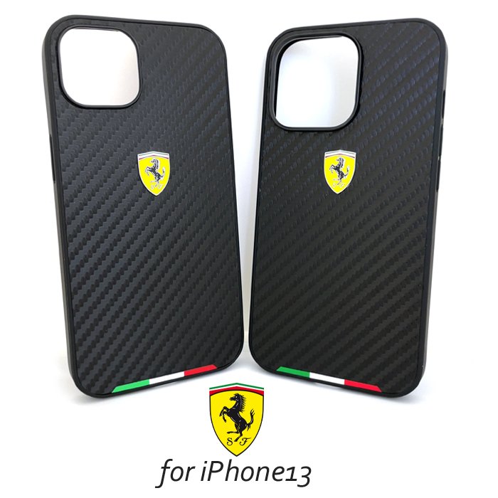 iPhone13Pro ケース 背面ケース iPhone13 Ferrari フェラーリ バックカバー iPhoneケース メンズ シンプル カバー
