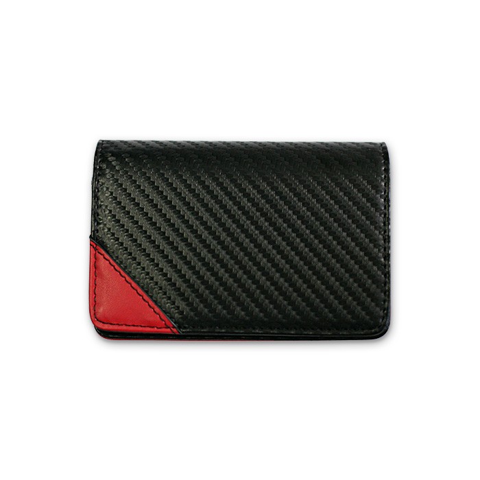 名刺入れ メンズ ビジネス 革 レッド ブラック 赤 黒 カーボン調 名刺 カードケース 大人 男性 GT-MOBILE  :GT-NC1:エアージェイ店 通販 