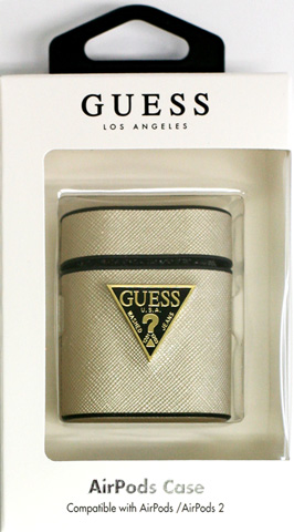 ゲスロゴ【Guess】キーホルダー付 AirPods 1 / AirPods 2 ケース ゲスロゴ【Guess】キーホルダー付 AirPods 1 / AirPods 2 ケース
