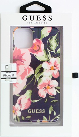 iPhone 11 花柄 ケース GUESS iPhone11 アイフォン アイフォン11 iPhone11ケース ブラック iPhoneケース ハード ソフト おしゃれ ゲス 公式ライセンス品 |  | 01