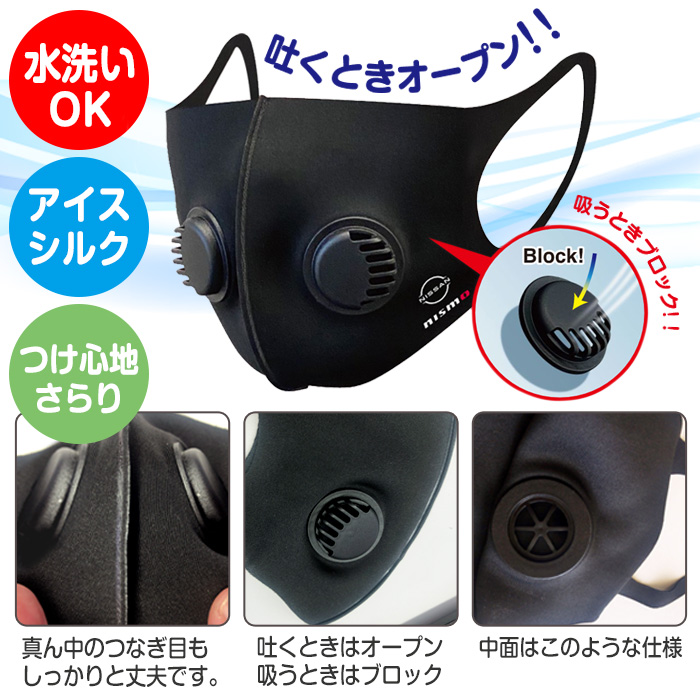 マスク nismo 日産 ニスモオリジナル ツインエアベンチレーターマスク