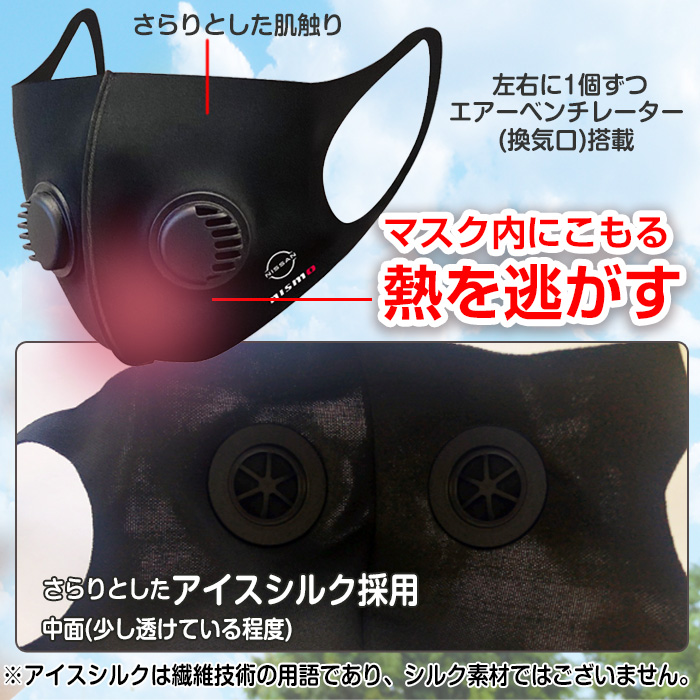 マスク nismo 日産 ニスモオリジナル ツインエアベンチレーターマスク