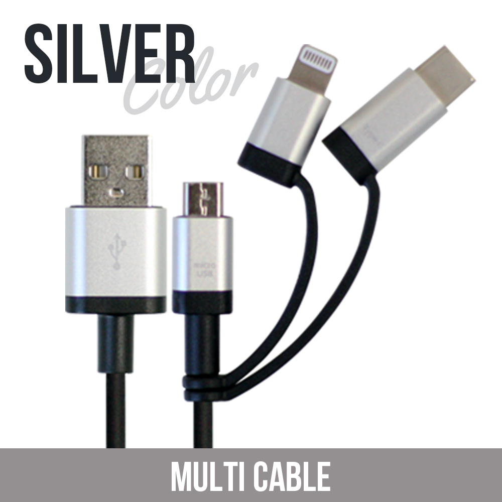 air-J（エアージェイ） 充電ケーブル 1m 3in1 Lightning Type-C