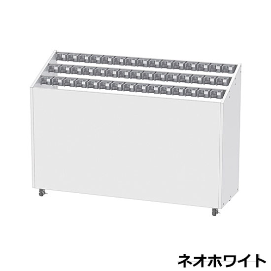 アンブレラスタンドNEO KGF 45本用 シリンダー錠 USN-KGF-45 W142.2×D44×H100cm スチール製 鍵番号変更可 キャスター付 ぶんぶくの画像