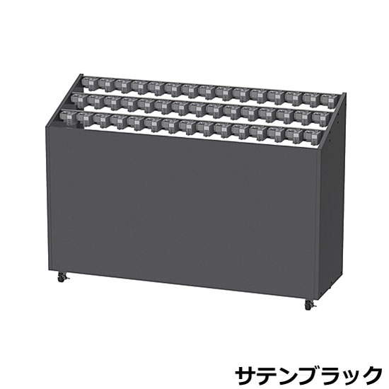 アンブレラスタンドNEO KGN 45本用 コイン返却 USN-KGN-45 W142.2×D44×H100cm スチール製 鍵番号変更可 キャスター付 ぶんぶくの画像