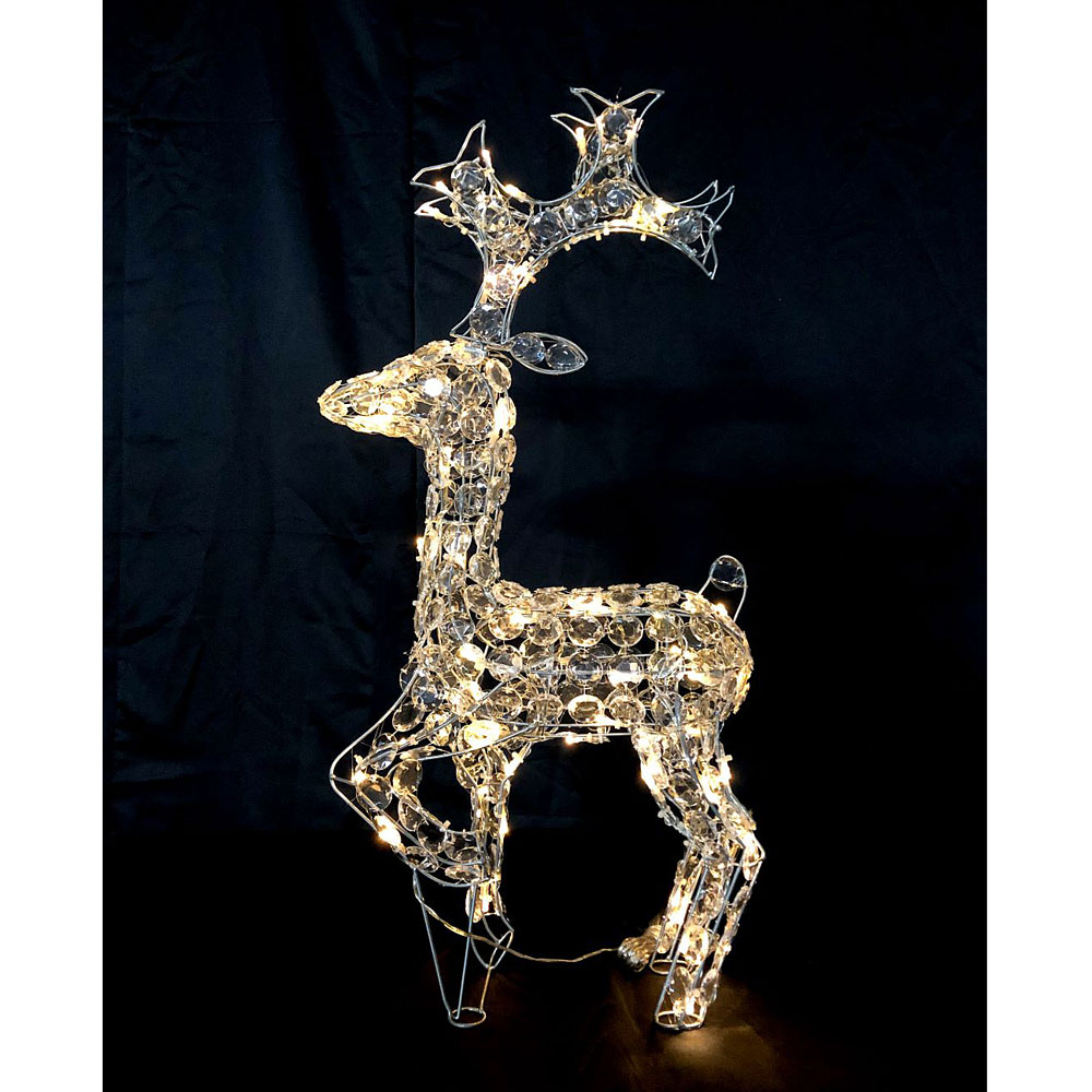 コロナ産業 3Dモチーフ リトルクリスタルトナカイ 電球色 L3D366-D