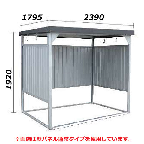 ダイマツ 多目的万能物置 DM-10L(壁パネルロングタイプ) 幅239×奥行 