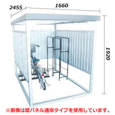 ダイマツ 多目的万能物置 DM-11L(壁パネルロングタイプ) 幅166×奥行245.5×高さ192cm 3.81平米(1.15坪) 中型 自転車 バイク タイヤ 収納庫 喫煙所 休憩所