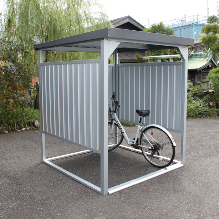 DM-16L 物置 小型 組立式 自転車置き場 屋外 万能物置 物置き 収納庫