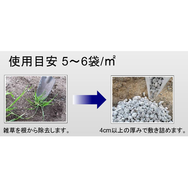 駐車場のジャリ TSZ2 約30kg(約18リットル)【粒目:約1.3〜2.0cm