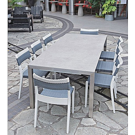 ジャティ・セラミックテーブル 990×2200 W220/160×D99×H75cm ガーデン用テーブル ガーデニングテーブル 屋外用テーブル