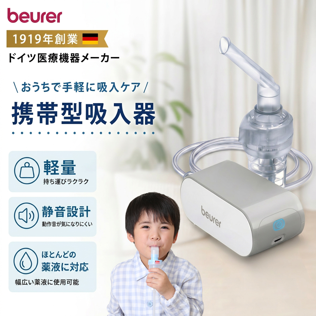 ネブライザー 携帯型吸入器 beurer ボイラー社製（ドイツ製） IH58 IH