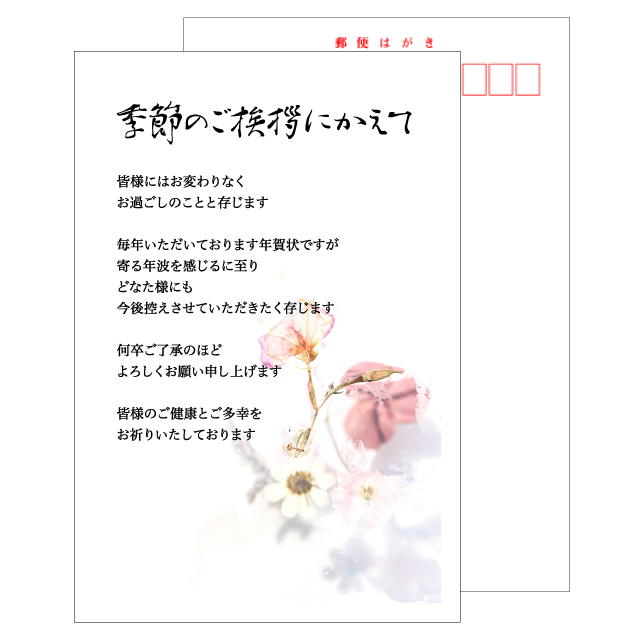 年賀状じまい はがき 文章印刷済み 10枚入 年賀状辞退 年賀状仕舞い 終活 :njh-10:挨拶状 喪中はがき 印刷の帰蝶堂 - 通販 -  Yahoo!ショッピング