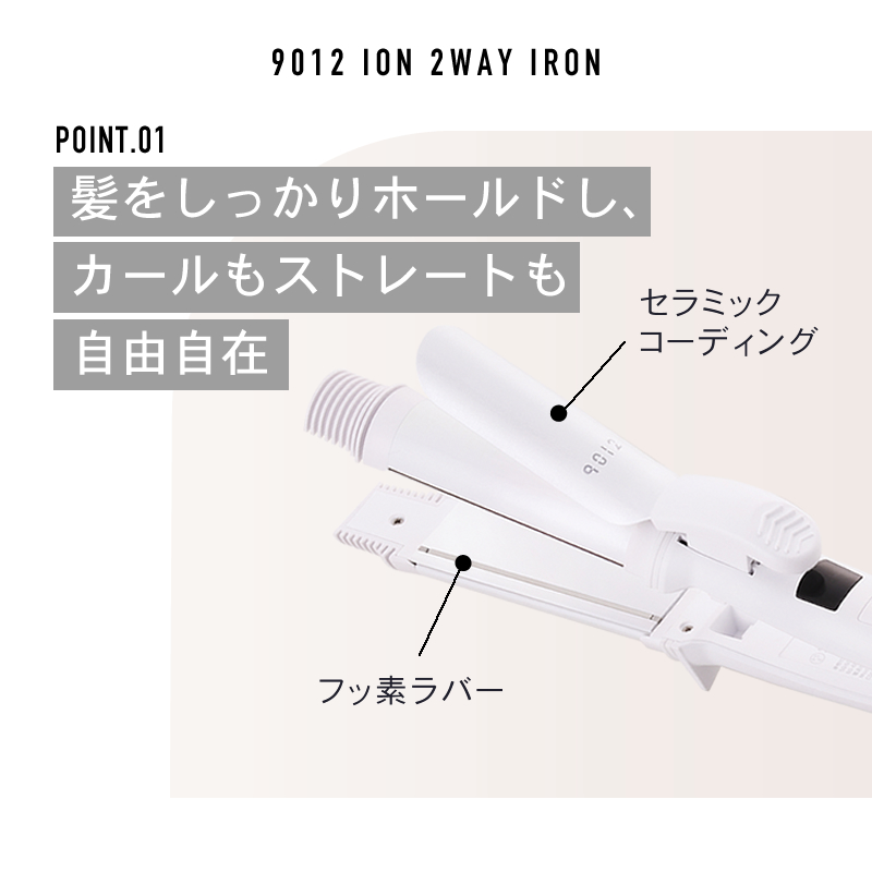 9012 イオン2WAYアイロン
