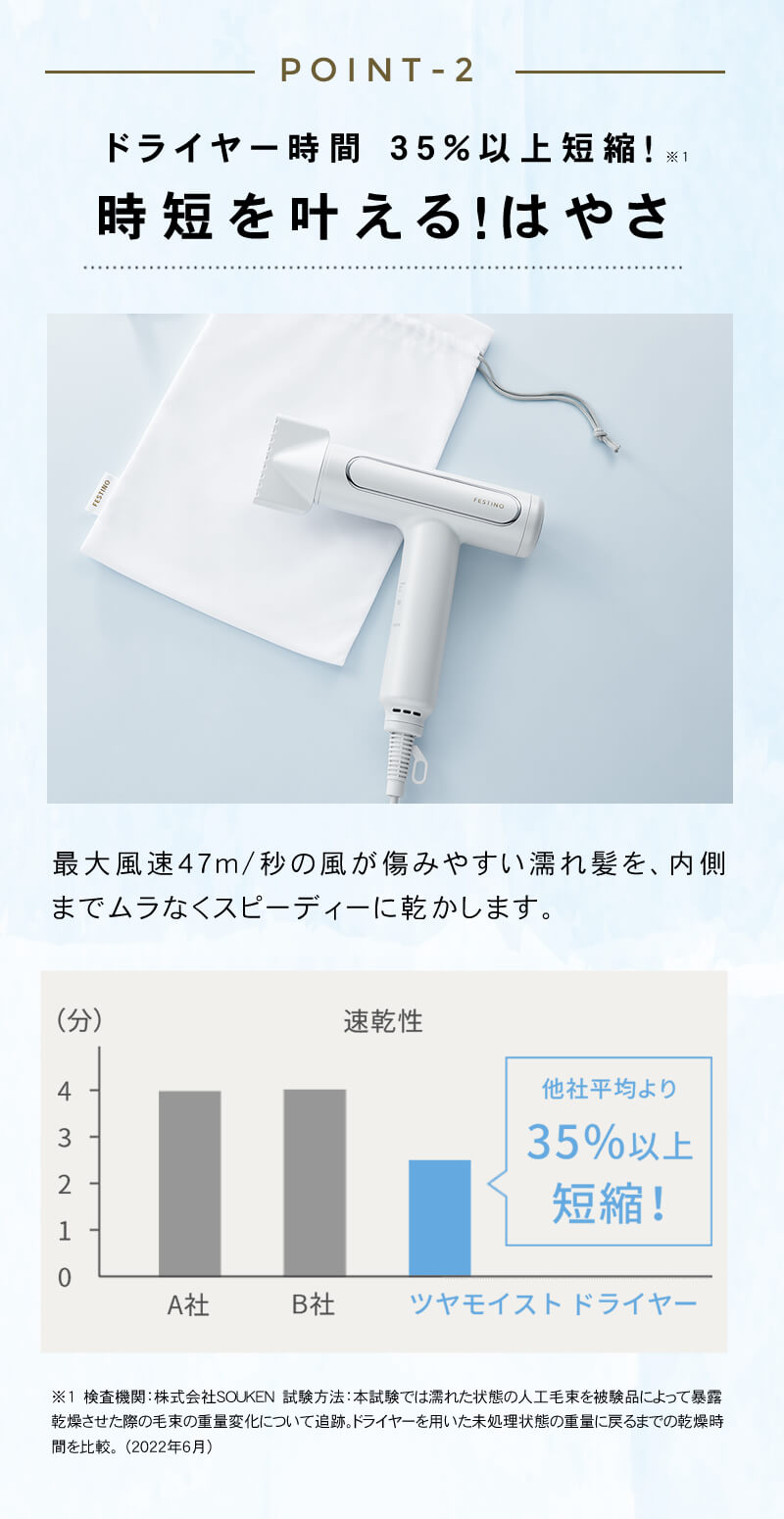 festino フェスティノ ツヤモイストドライヤー