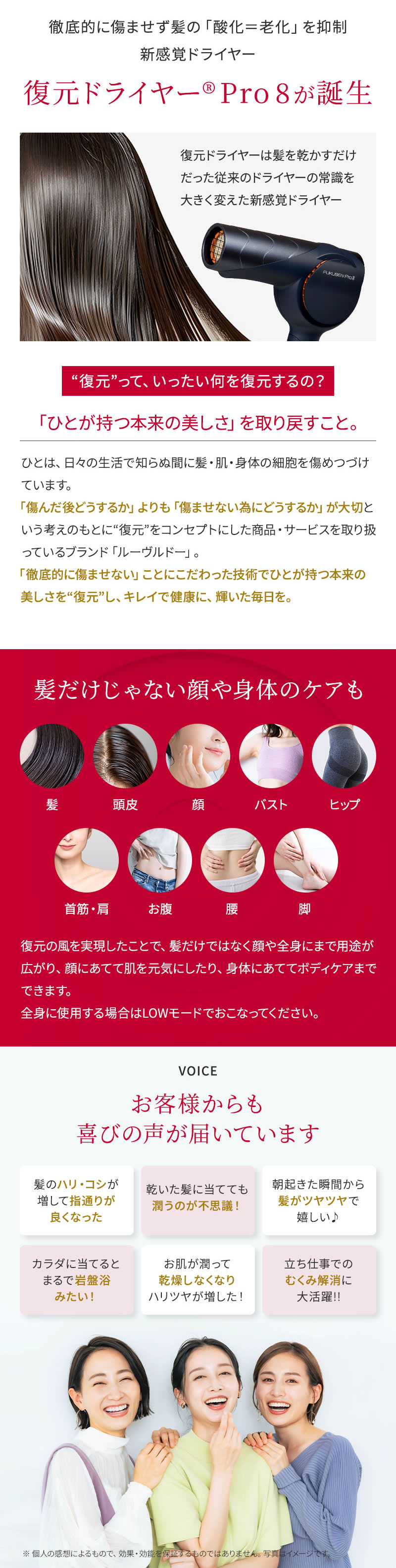 ルーヴルドー 復元ドライヤー Pro8
