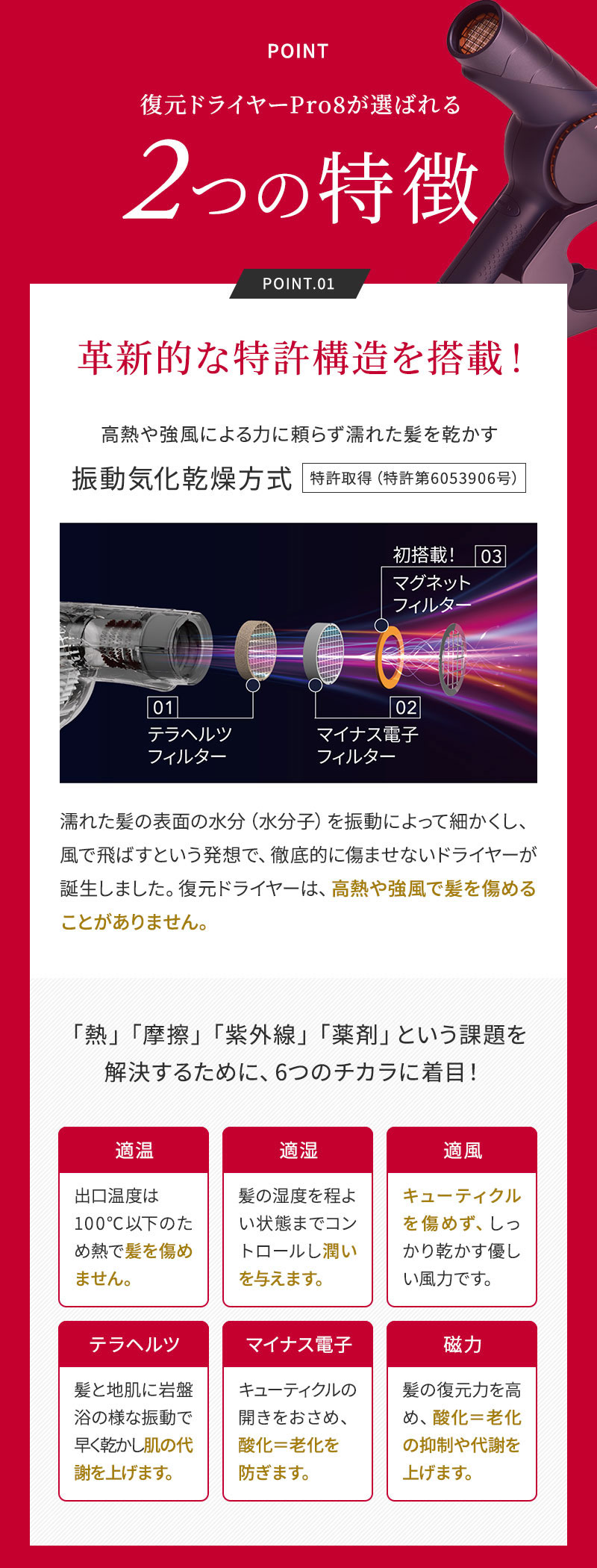 ルーヴルドー 復元ドライヤー Pro8