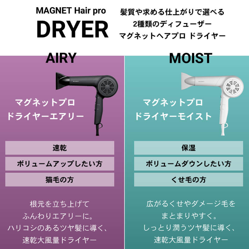 マグネットヘアプロ ドライヤー モイスト 大風量 MAGNET Hair Pro 送料 