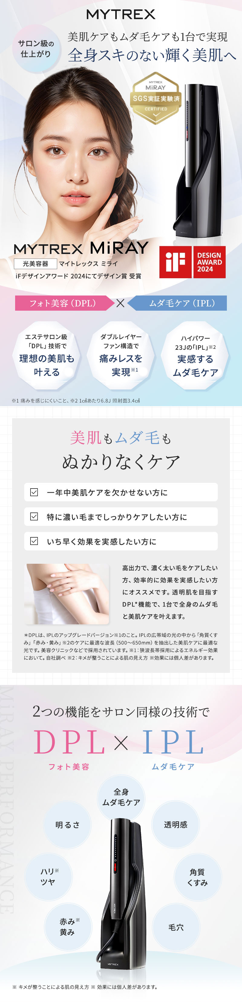 マイトレックス　ミライ　光美容器