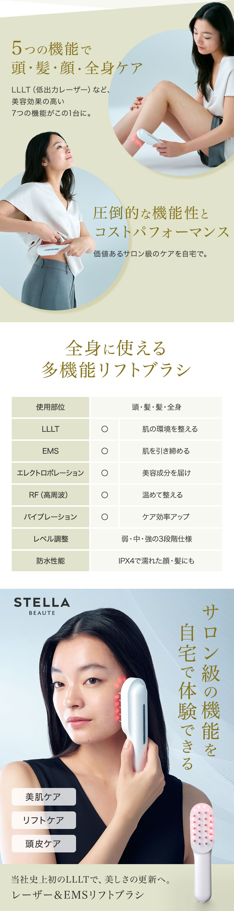 ステラボーテ レーザー & EMSリフトブラシ