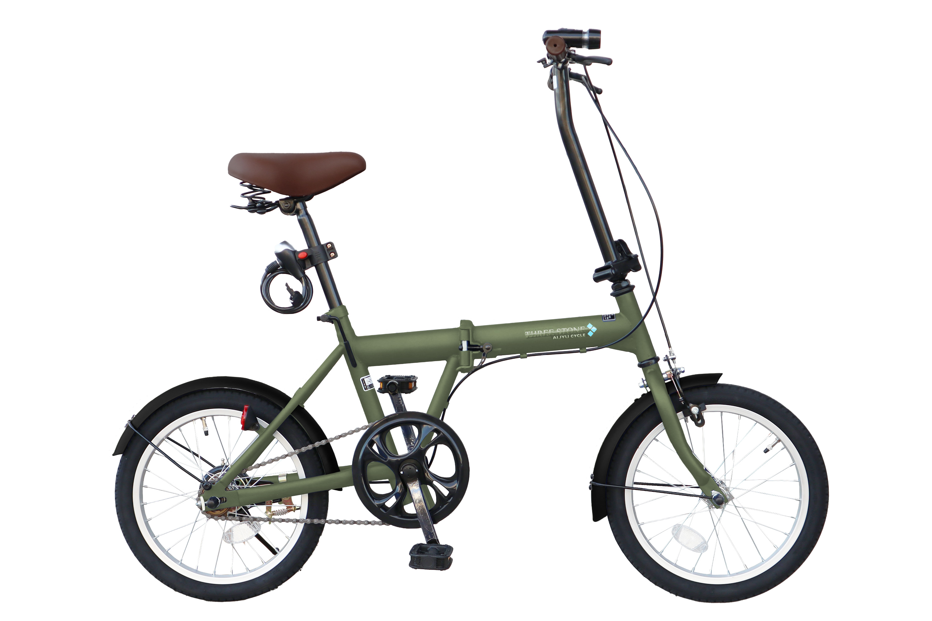 アイジュサイクル 自転車 折りたたみ自転車 16インチ 1段 ギア メンズ