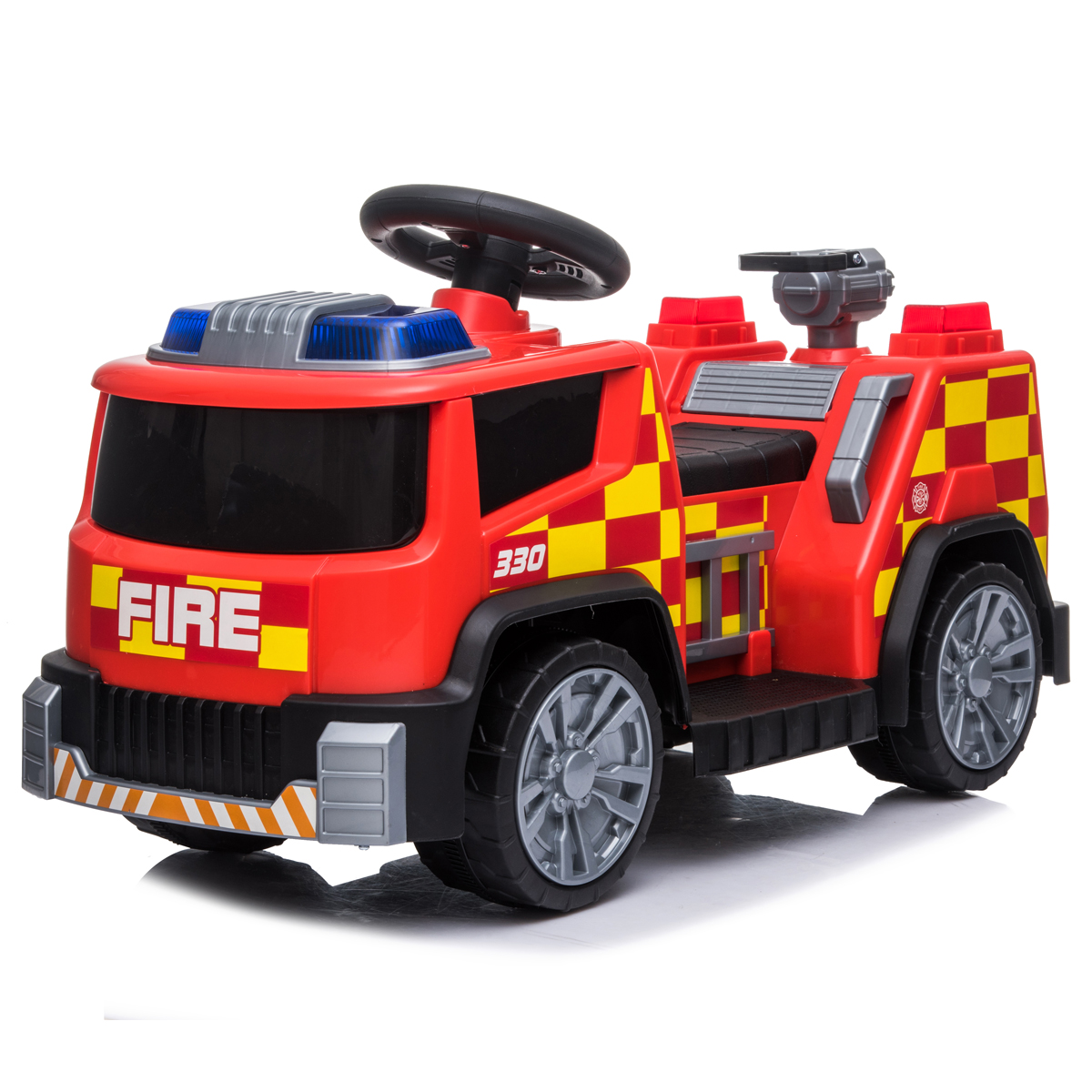 AIJYU TOYS 電動乗用玩具 消防車 はたらく車 消防士 子供 孫