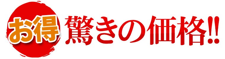 驚きの価格